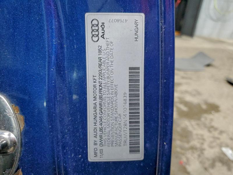 2004 Audi Tt Quattro