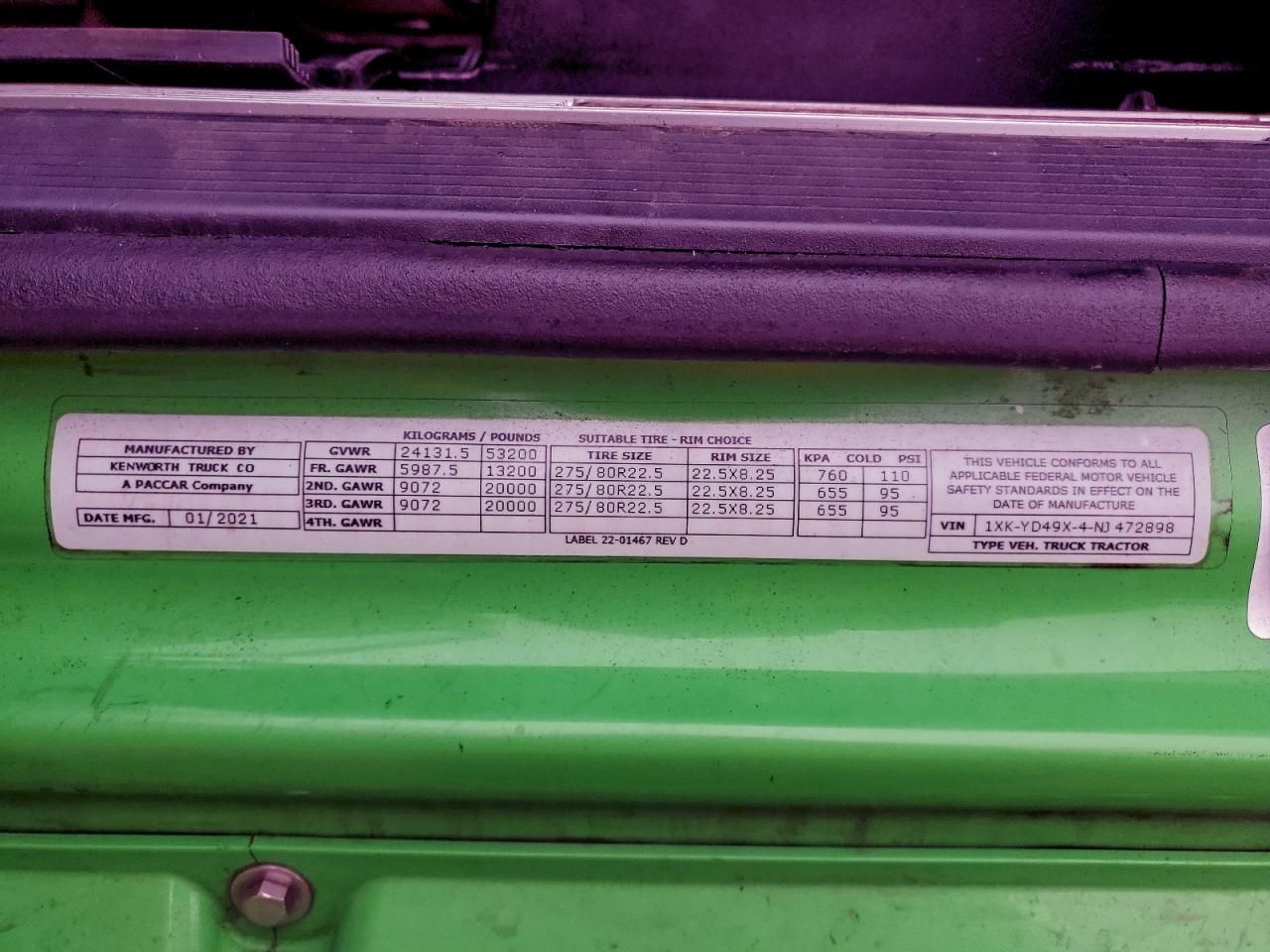 2022 Kenworth T680 Semi Truck