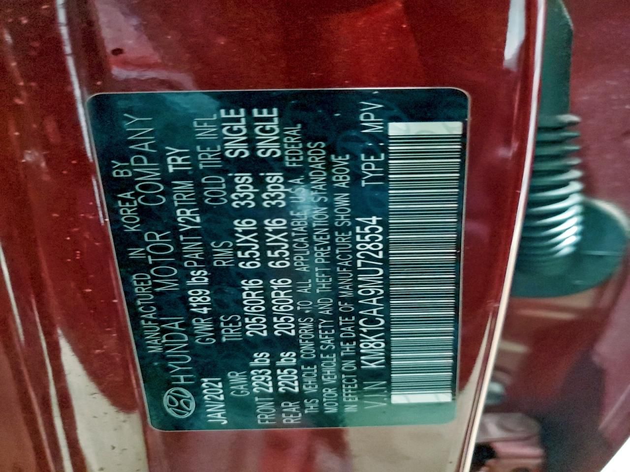 2021 Hyundai Kona se