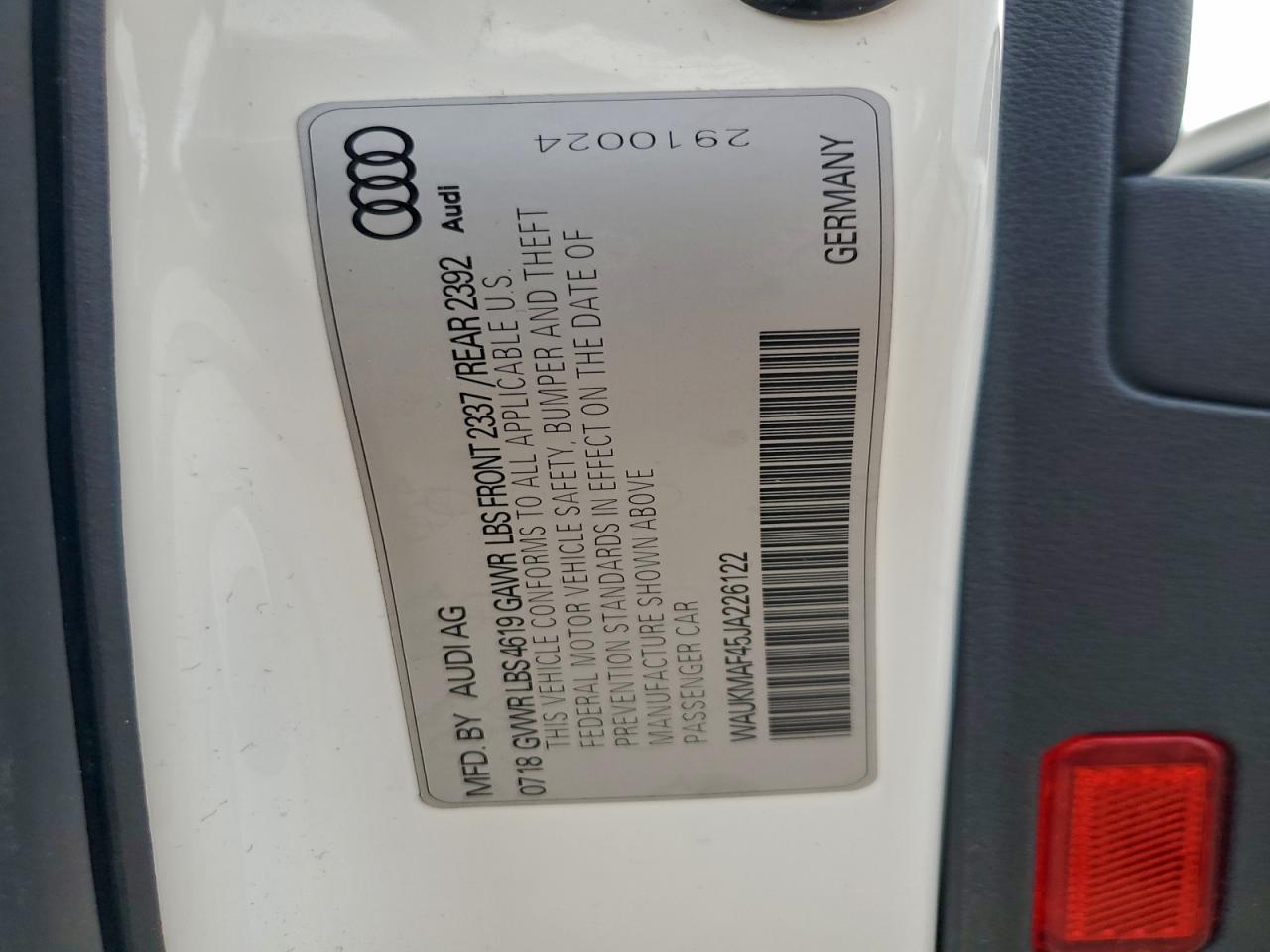 2018 Audi A4 Premium
