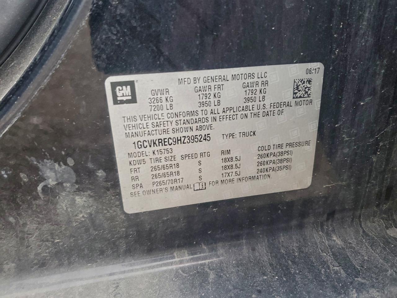 2017 Chevrolet Silverado K1500 LT