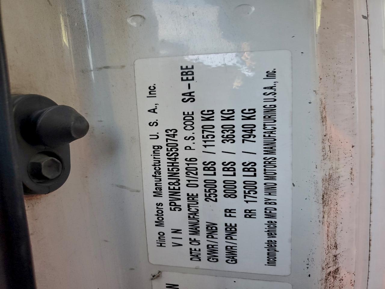 2017 Hino 258/268 Rollback Truck