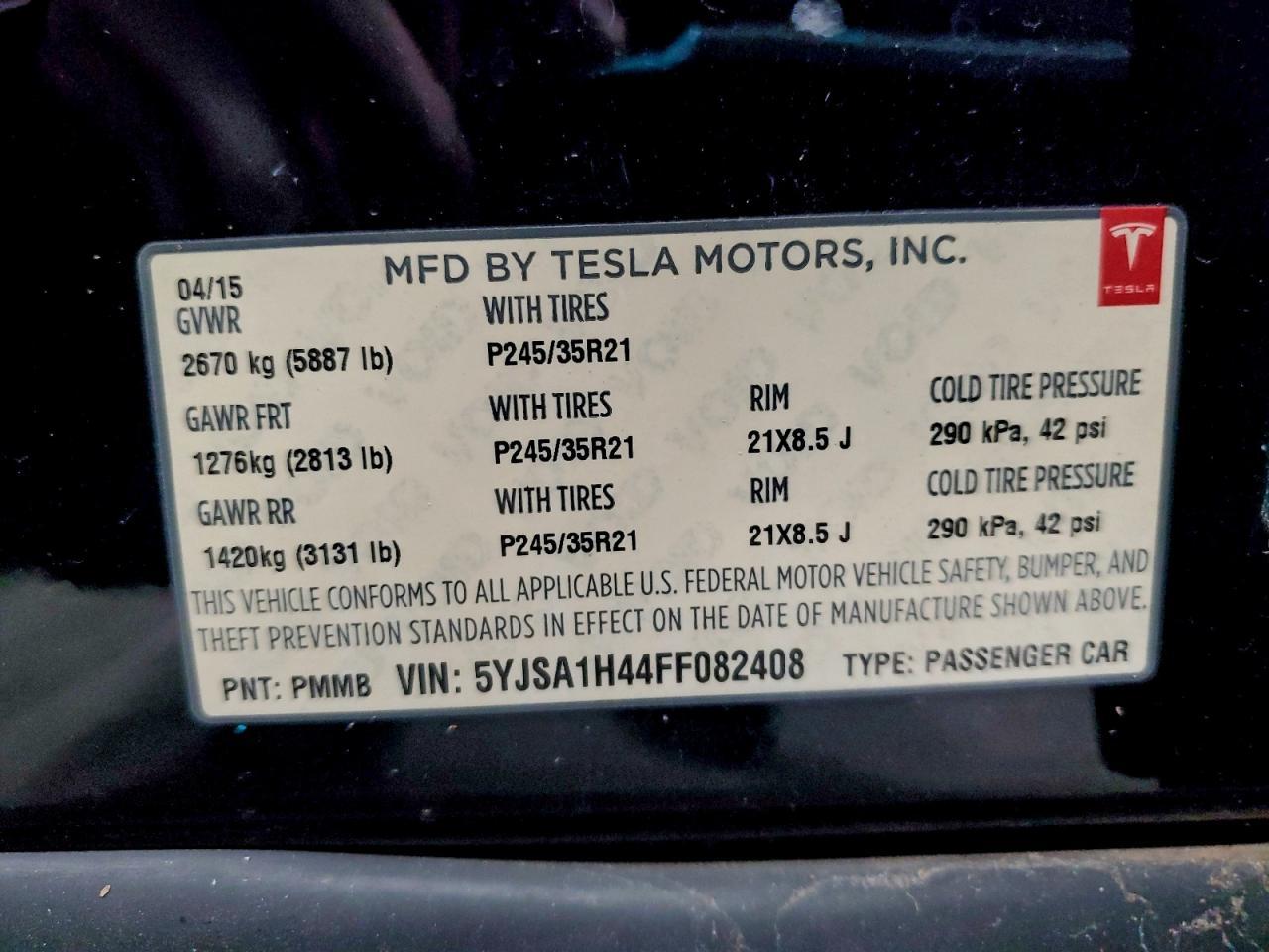 2015 Tesla Model s P85d