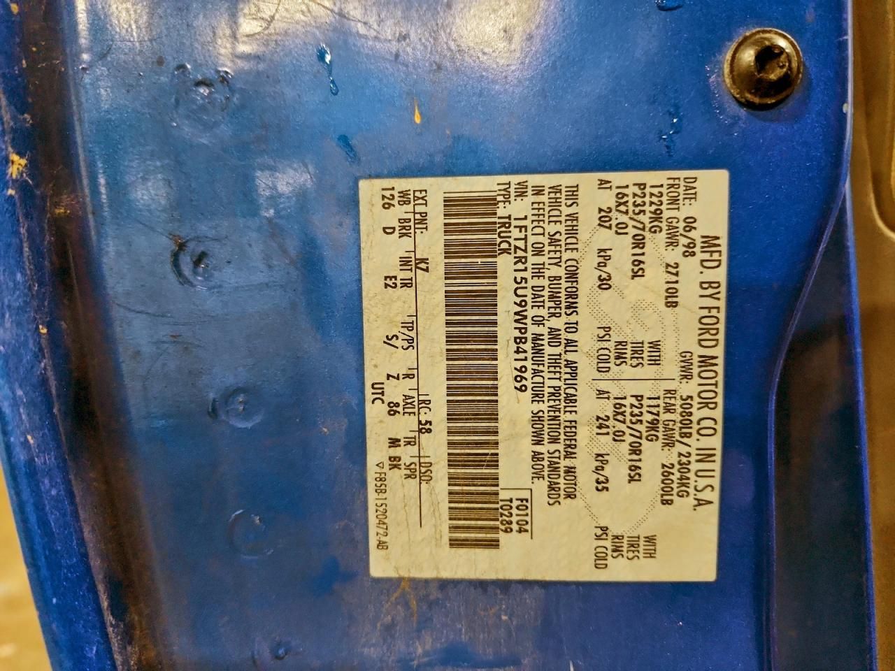 1998 Ford Ranger Super cab