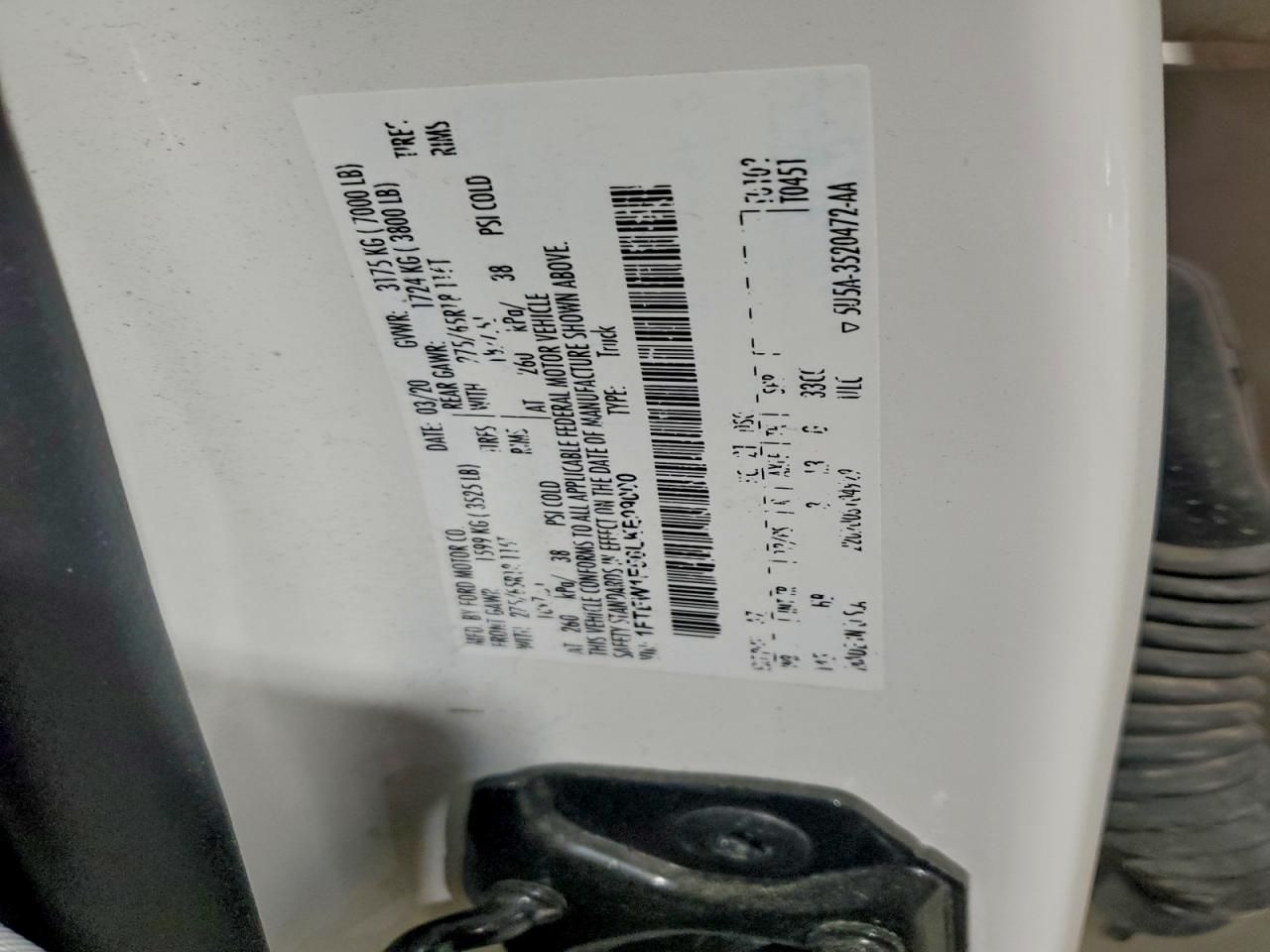 2020 Ford F150 Supercrew