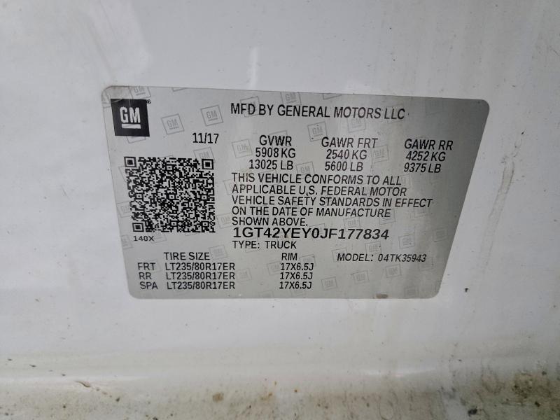 2018 GMC Truck Sierra 3500 CR 4X4 N