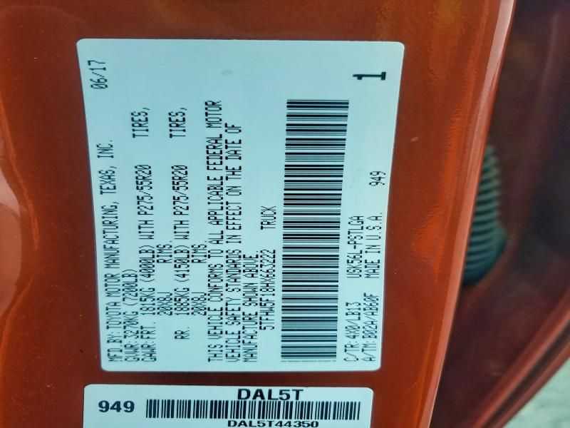 2017 Toyota Tundra Crewmax Limited