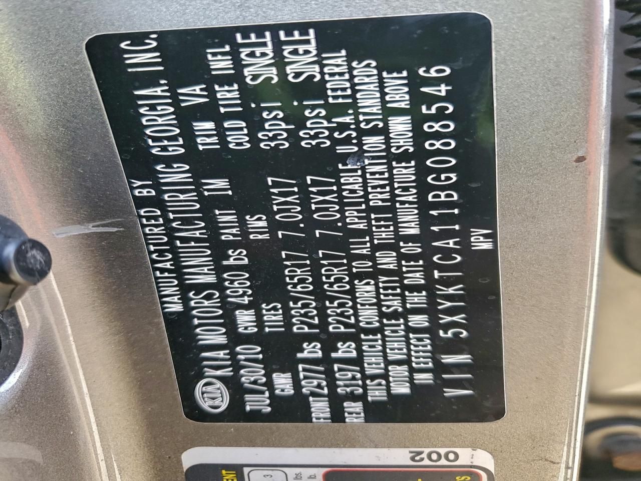 2011 KIA Sorento Base