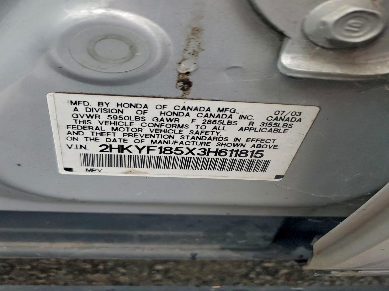 2003 Honda Pilot exl