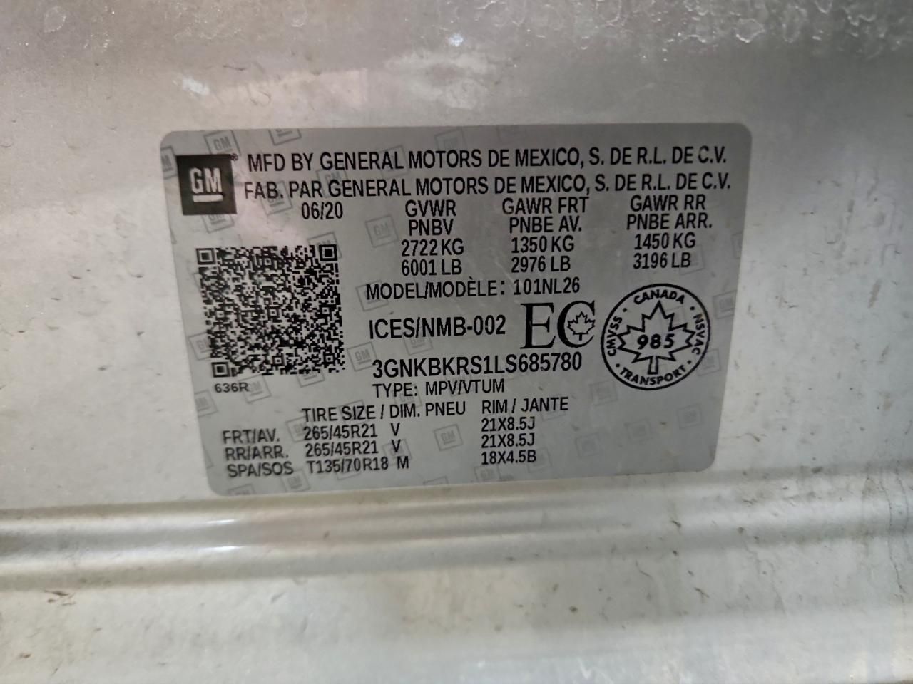 2020 Chevrolet Blazer rs