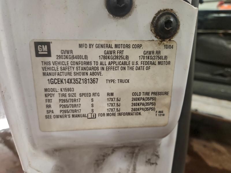 2005 Chevrolet Silverado K1500