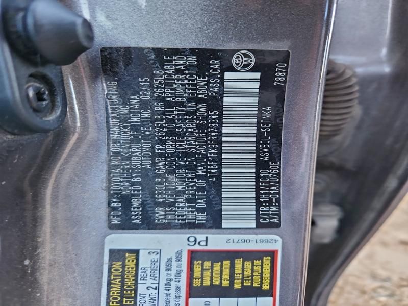 2015 Toyota Camry le