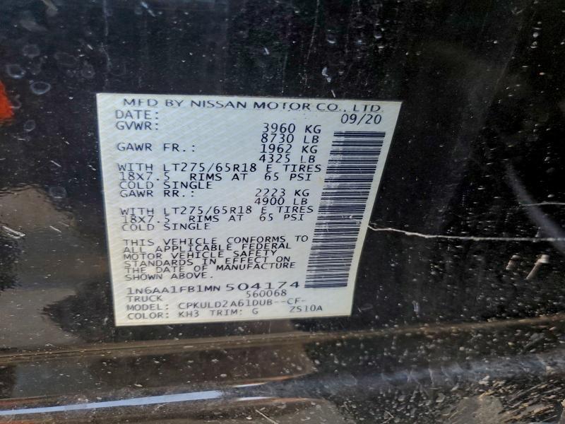 2021 Niss Titan xd sv