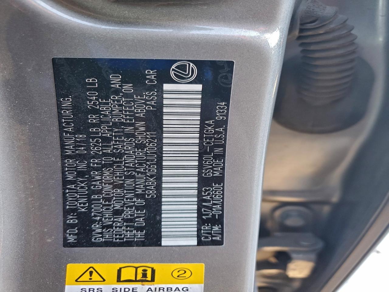 2018 Lexus Es 350