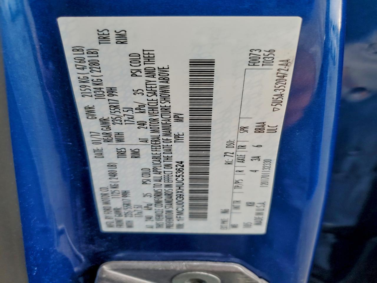 2017 Ford Escape se