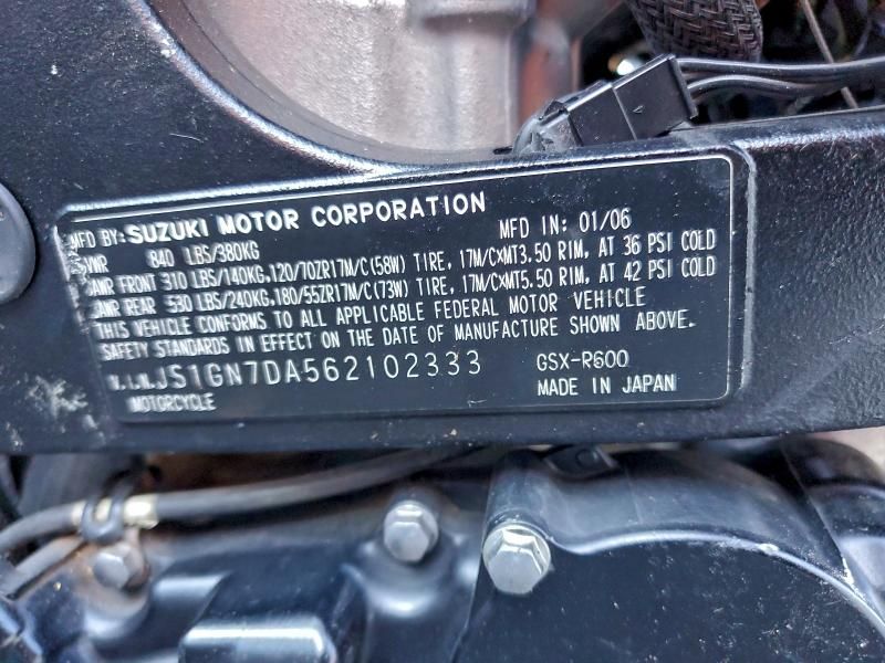 2006 Suzuki GSX-R600 K6