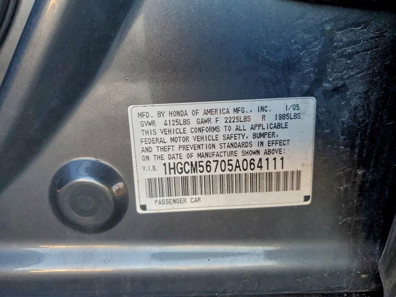 2005 Honda Accord ex