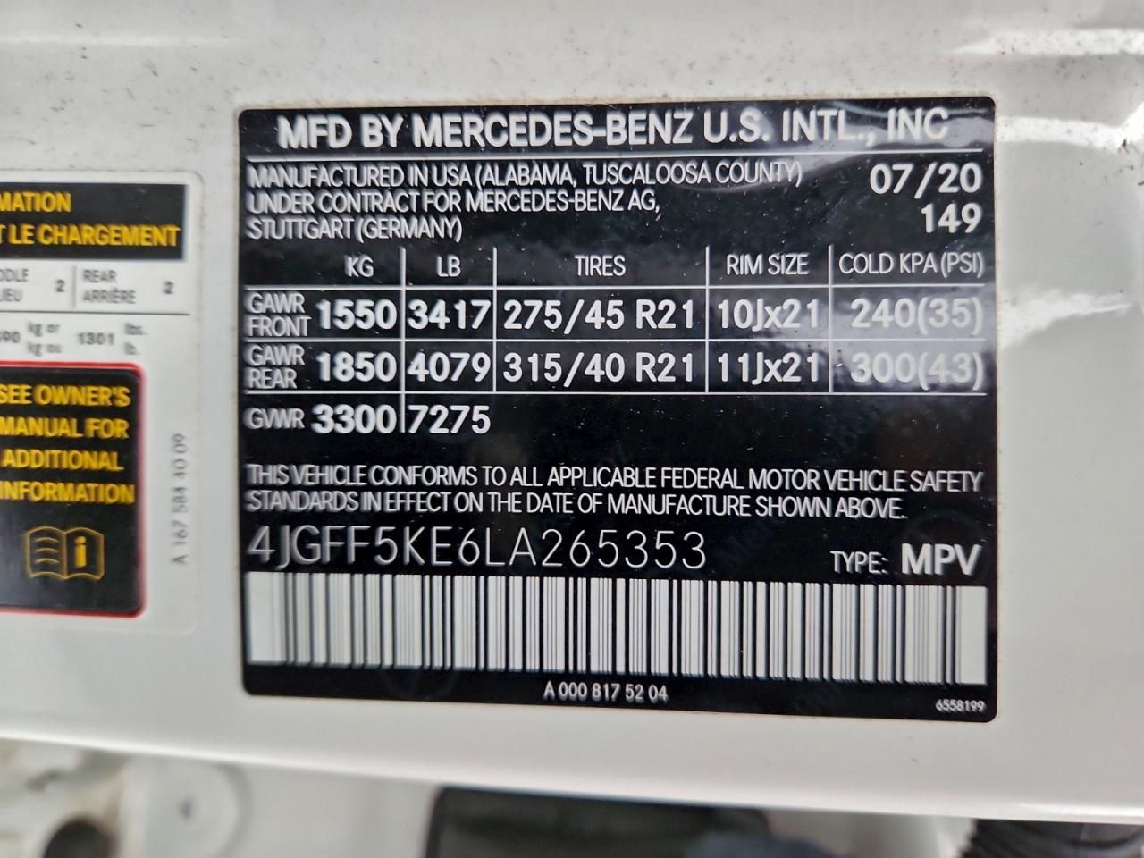 2020 Mercedes-Benz Gls 450 4matic