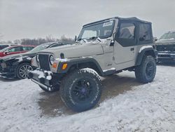 Jeep Wrangler salvage cars for sale: 2001 Jeep Wrangler / tj se