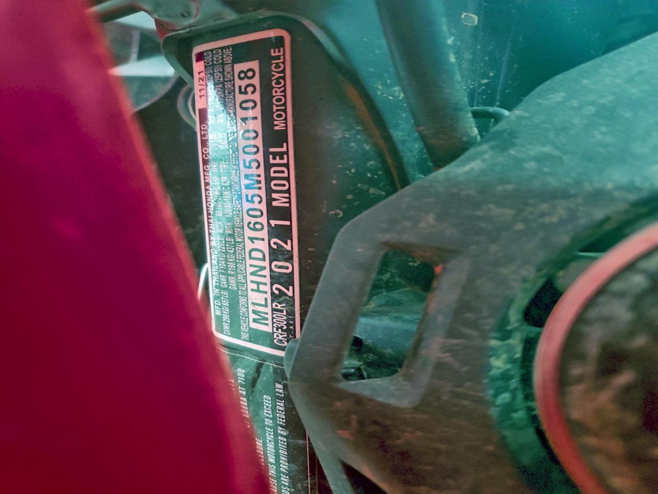 2021 Honda CRF300 LR