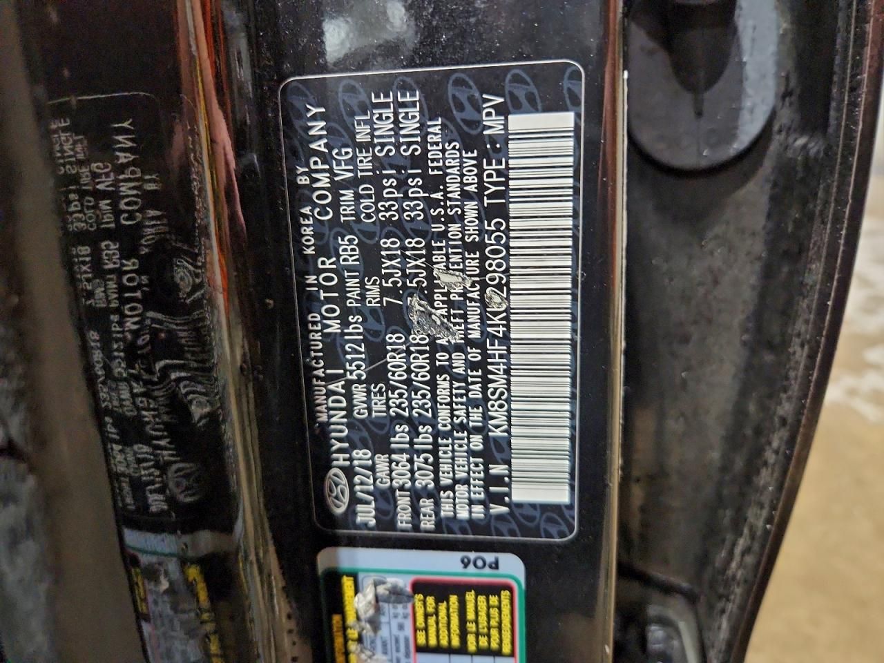 2019 Hyundai Santa fe xl se