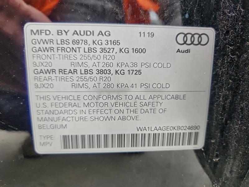 2019 Audi E-tron Premium Plus