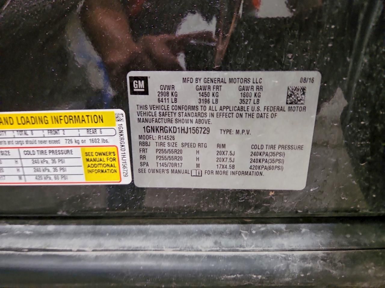 2017 Chevrolet Traverse lt