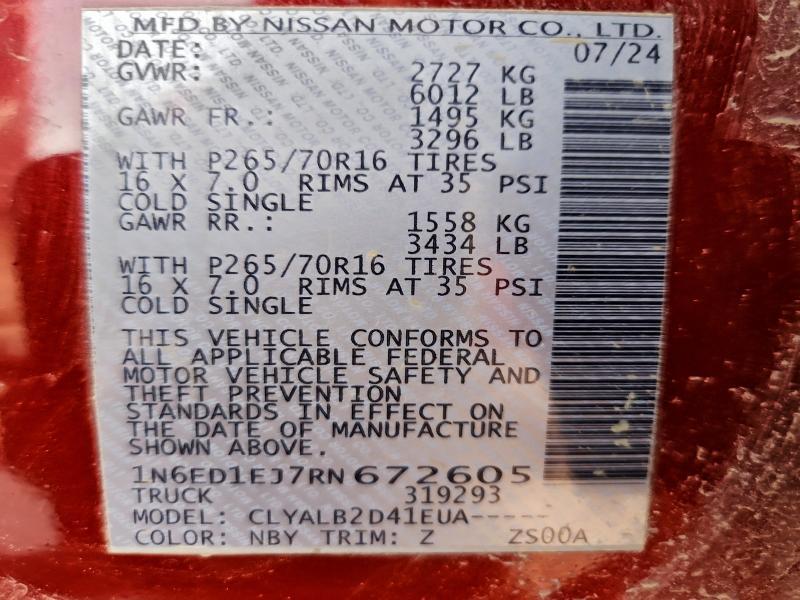 2024 Niss Frontier s