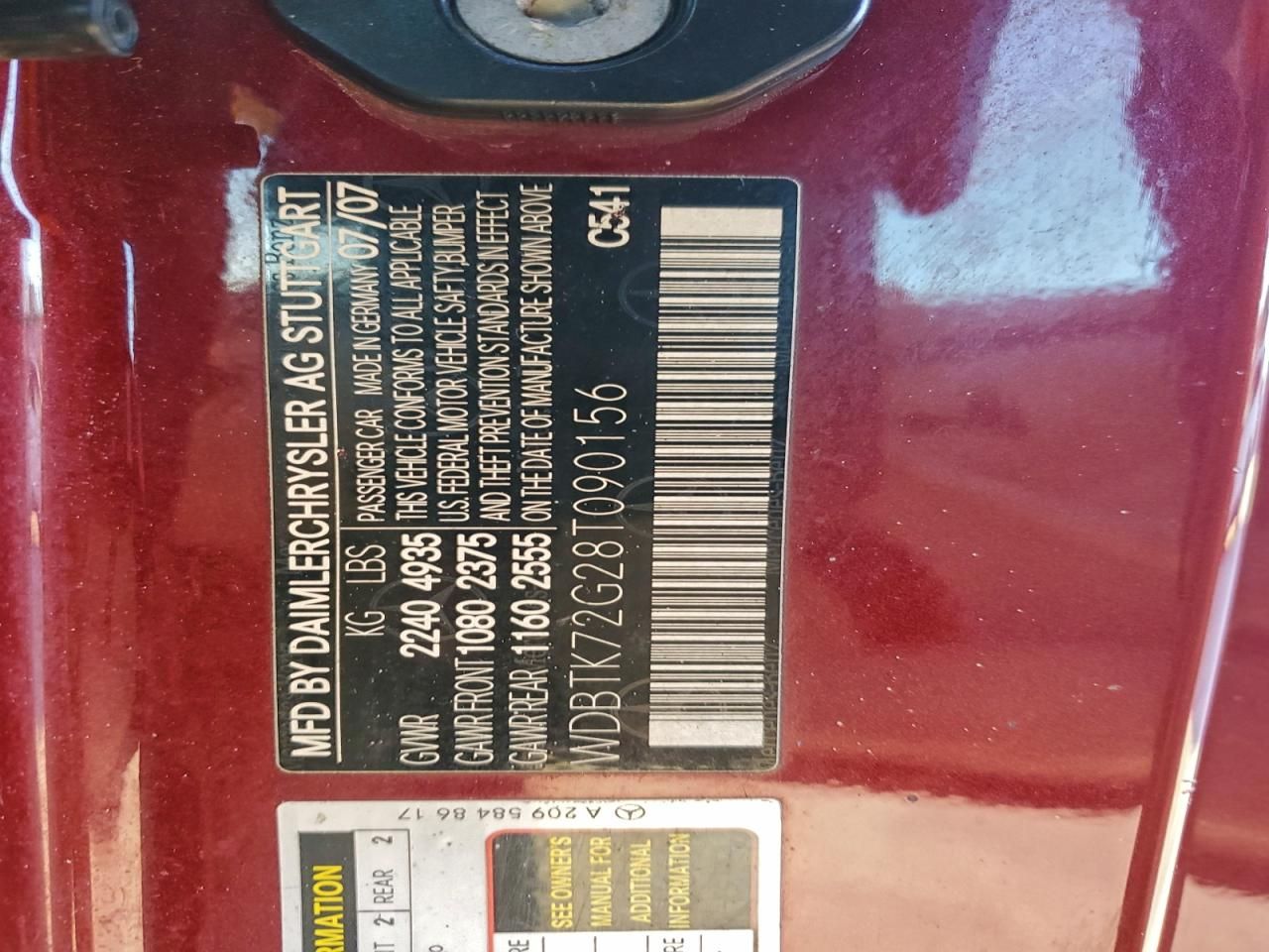 2008 Mercedes-Benz Clk 550