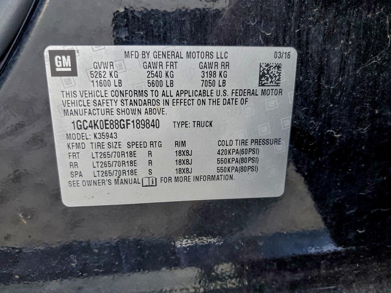 2016 Chevrolet Silverado K3500 LTZ