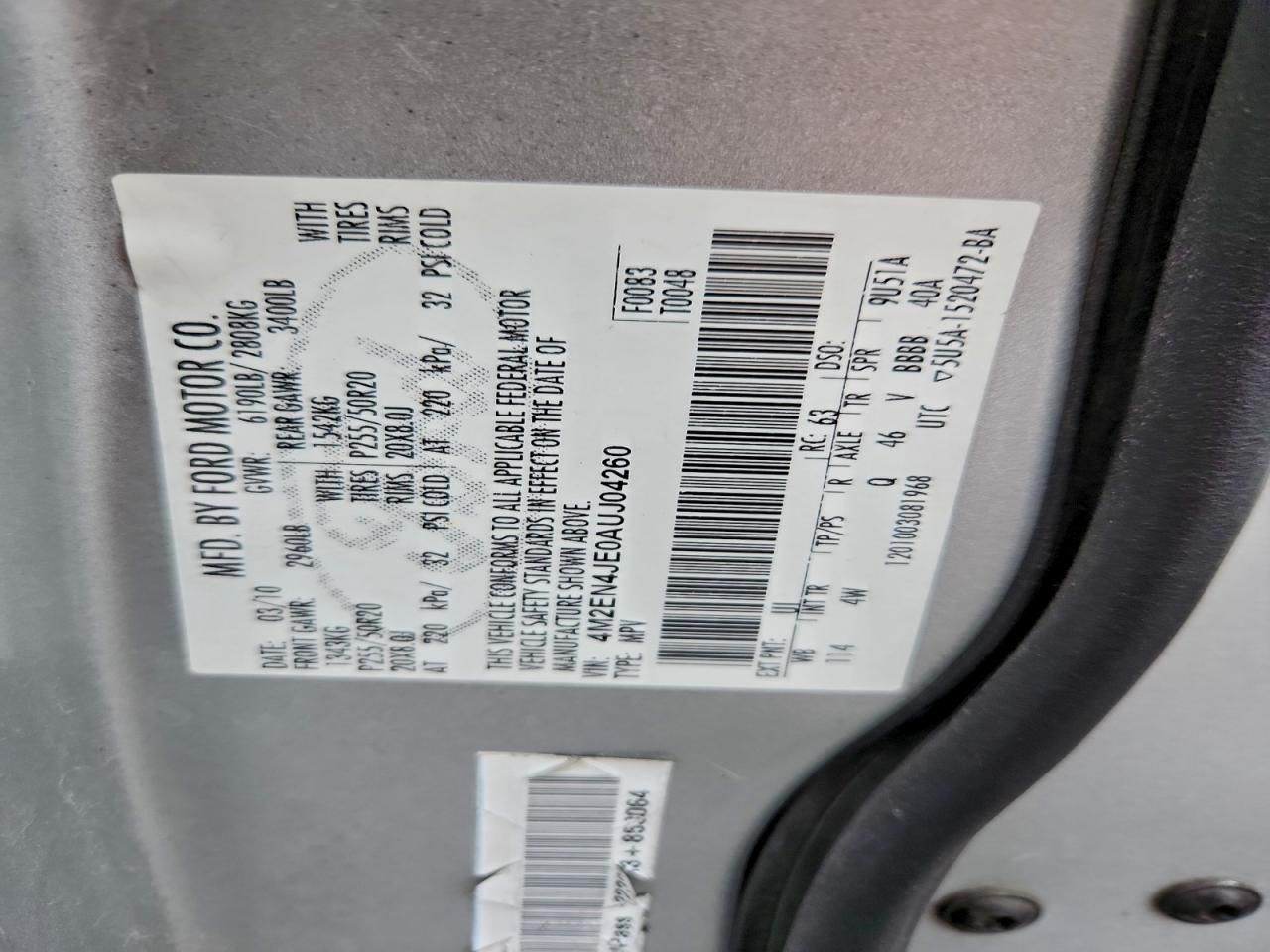 2010 Mercury Mountaineer Premier