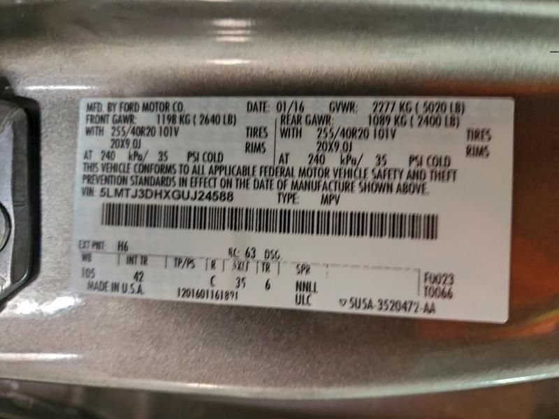 2016 Lincoln Mkc Reserve