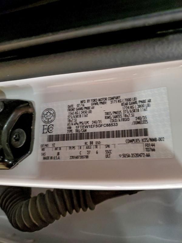 2016 Ford F150 Supercrew