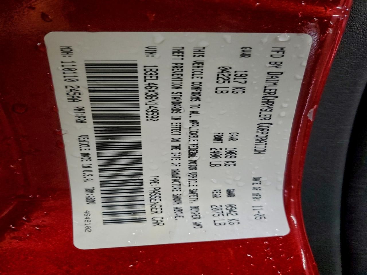 2006 Dodge Stratus sxt