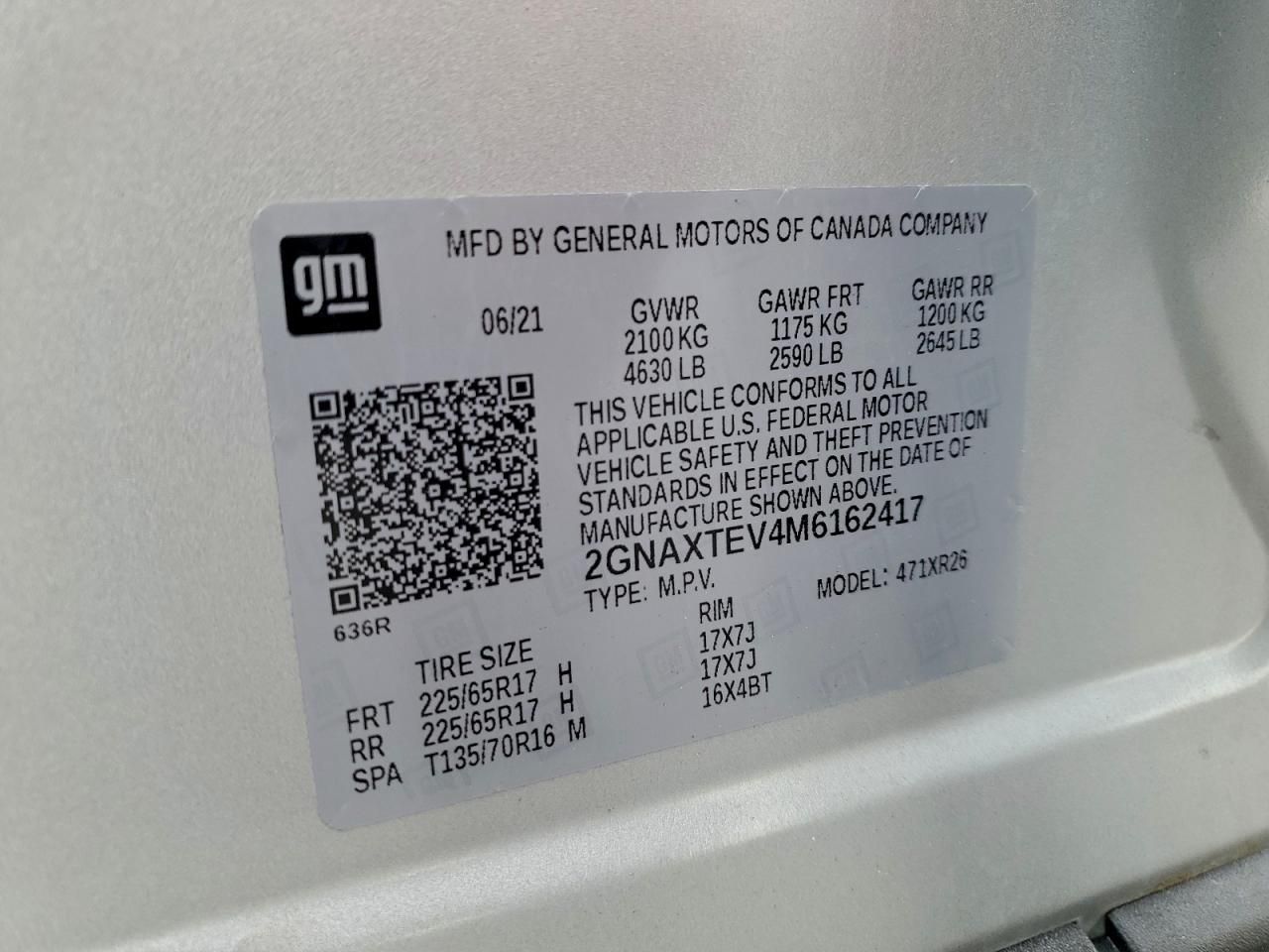 2021 Chevrolet Equinox lt