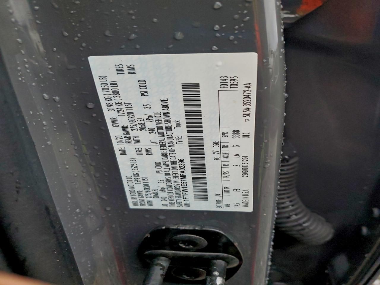 2021 Ford F150 Supercrew