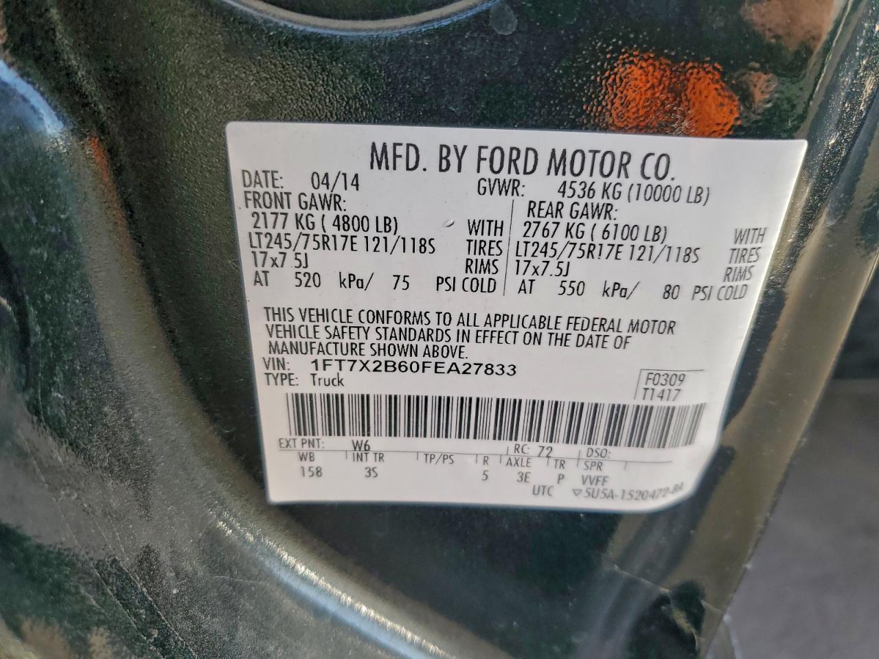 2015 Ford F250 Super Duty