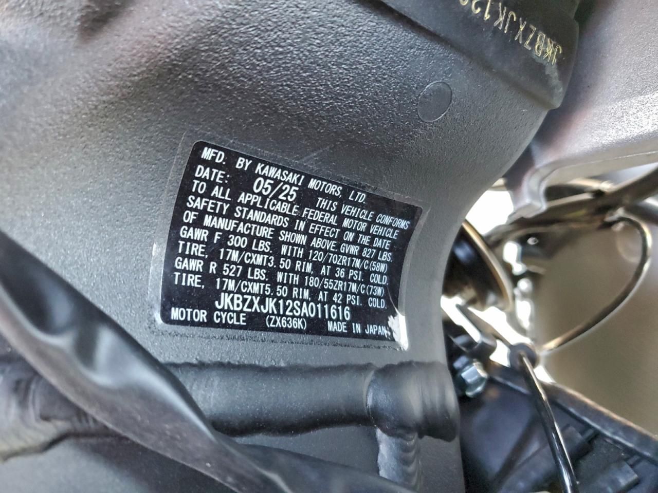 2025 Kawasaki ZX636 K