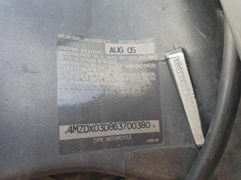 2006 Buell 2006 Buel XB12X Ulys