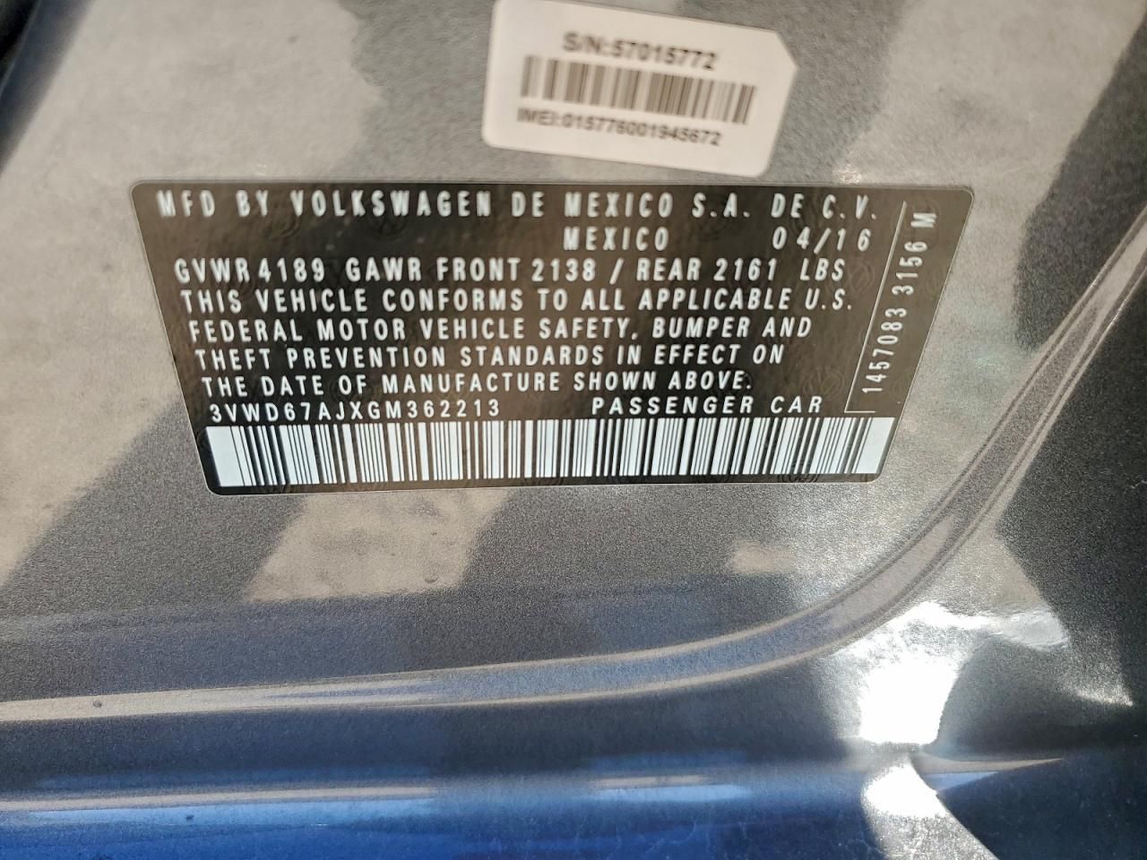 2016 Volkswagen Jetta se