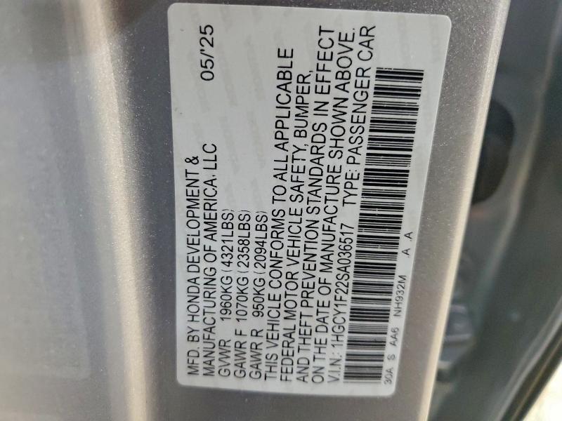 2025 Honda Accord lx