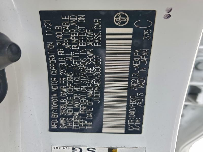 2022 Toyota Corolla le