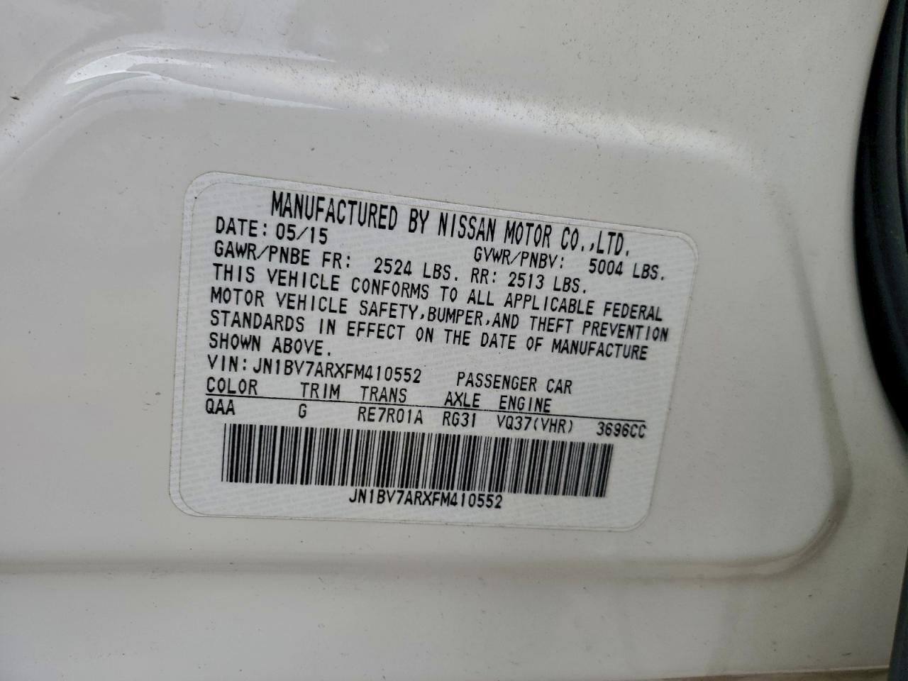 2015 Infiniti Q50 Base