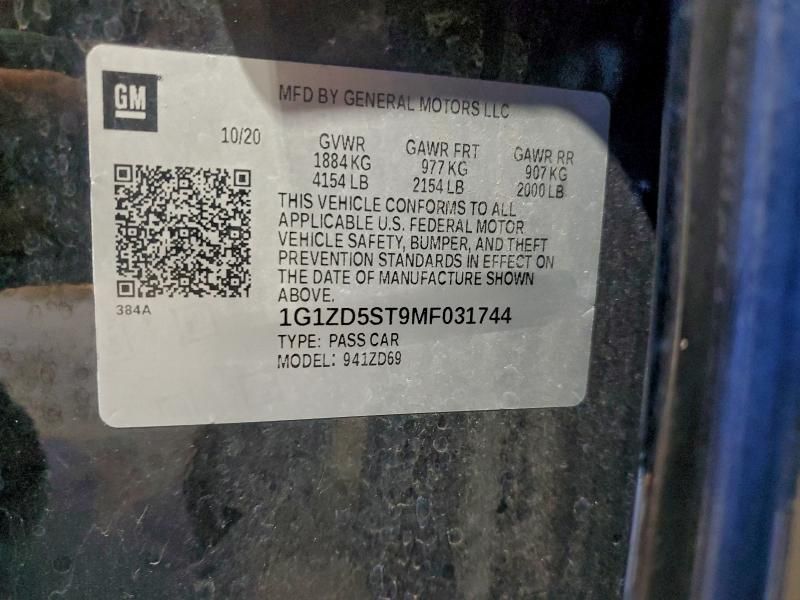 2021 Chevrolet Malibu lt