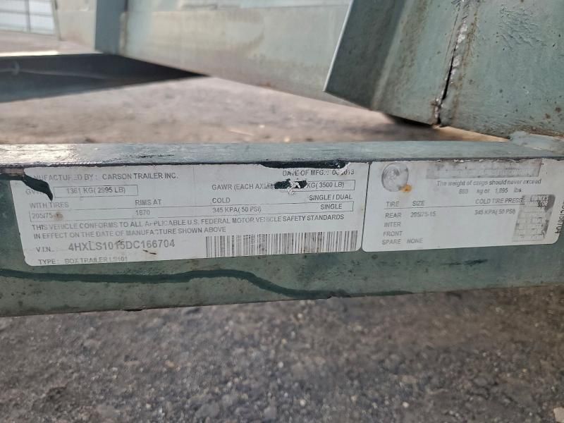 2013 Carson LS101 Utility Trailer