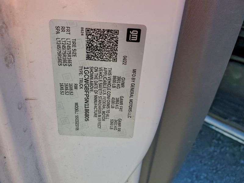 2022 Chevrolet Express G2500 Delivery Van