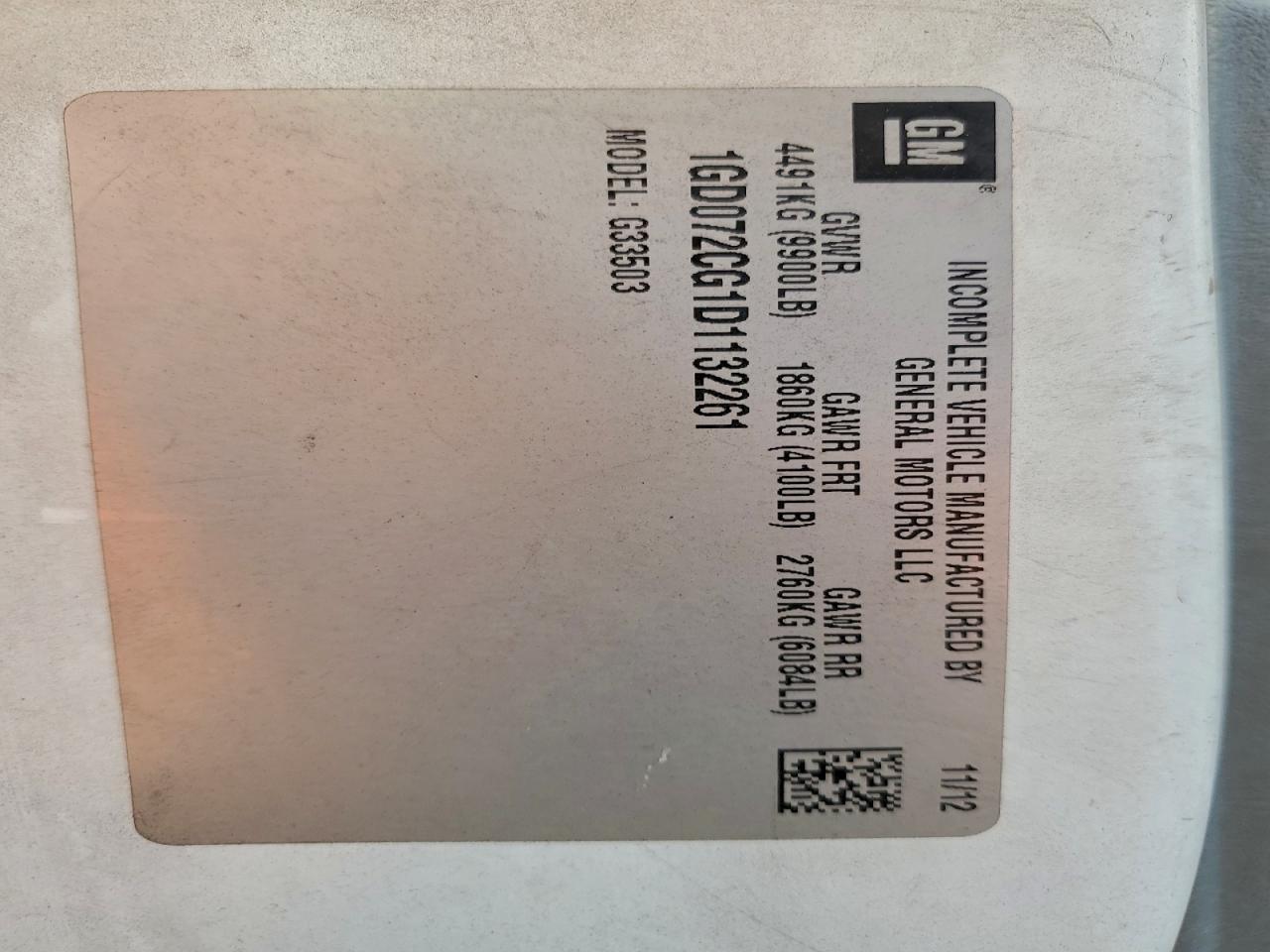 2013 GMC Savana Utility / Service Truck