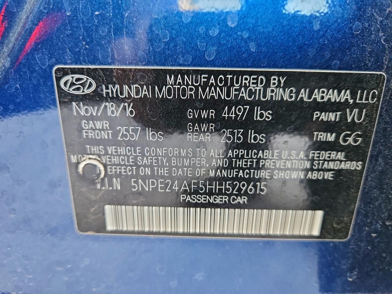 2017 Hyundai Sonata se