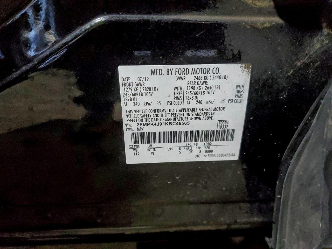 2019 Ford Edge sel