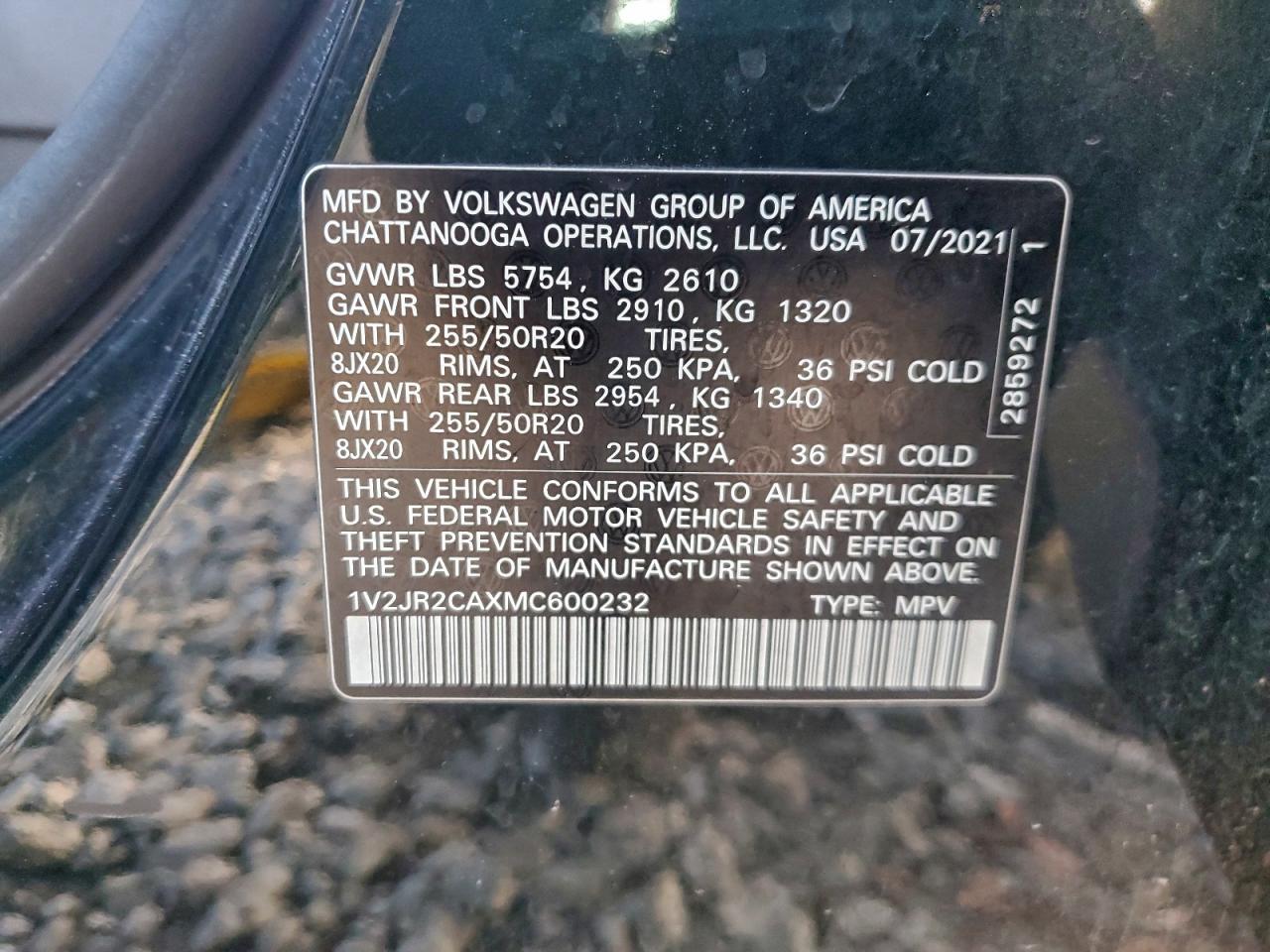 2021 Volkswagen Atlas se